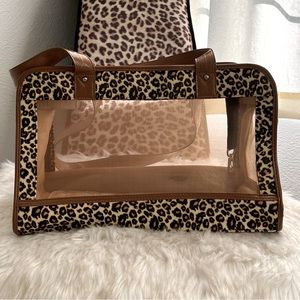 Leopard Print Dog Carrier